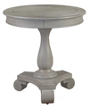 Best Master Furniture Marquee Living Room Round End Table In Gray