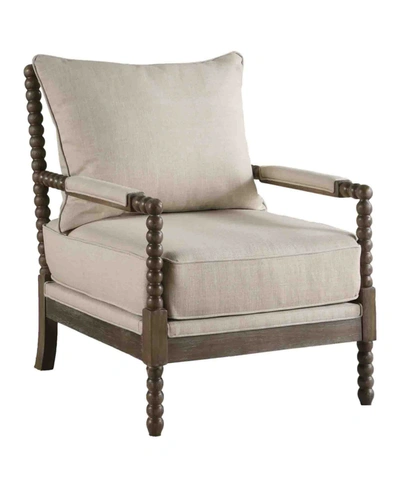 Best Master Furniture West Palm Living Room Accent Chair In Beige