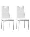 BEST MASTER FURNITURE BEVERLY UPHOLSTERED SIDE CHAIRS, SET OF 2