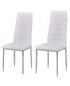 BEST MASTER FURNITURE CHAPMAN MODERN LIVING SIDE CHAIRS, SET OF 2