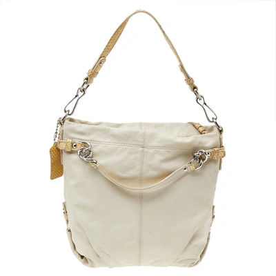 Pre-owned Coach Beige Leather Shoulder Bag