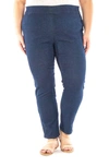 Nina Leonard Denim Pants In Indigo Denim