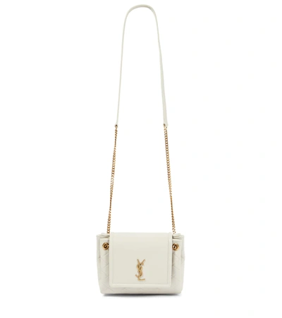 Saint Laurent Nolita Mini Leather Shoulder Bag In Crema Soft