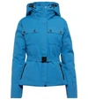 Erin Snow + Net Sustain Diana Hooded Belted Recycled Ski Jacket In Campus