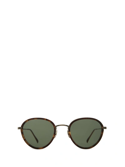 Mr. Leight Monterey Sl Maple / Green + Driftwood / Bluelight Sunglasses In Maple + Driftwood