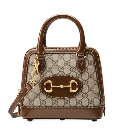 Gucci Horsebit Mini Tote Bag In Brown