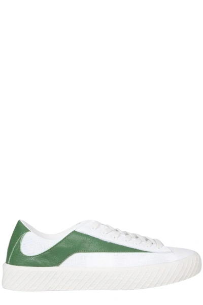 By Far White Rodina Leather Sneakers