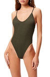 Good American Always Fits One-piece Swimsuit In Stormy001