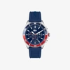 LACOSTE TIEBREAKER CHRONO WATCH - BLUE WITH SILICONE STRAP - ONE SIZE