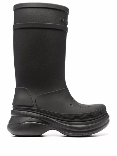 BALENCIAGA X CROCS CHUNKY RAIN BOOTS