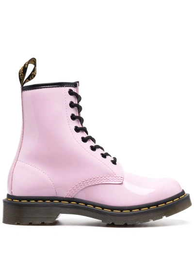 Dr. Martens Gentle Pink Pascal Lace-up Ankle Boots