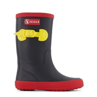 Aigle Kids' Navy Perdrix Rain Boots