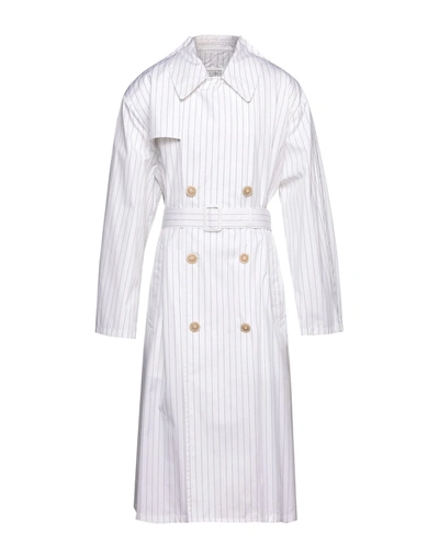 Maison Margiela Overcoats In White