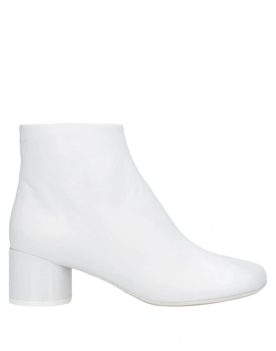 Mm6 Maison Margiela Ankle Boots In White