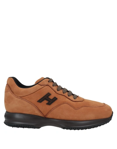 Hogan Sneakers In Camel