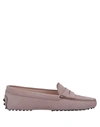 Tod's Loafers In Pastel Pink