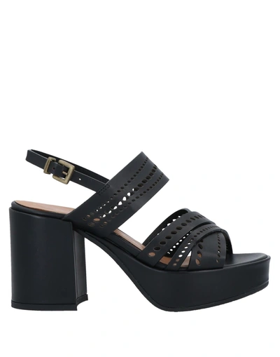 Lorenzo Mari Sandals In Black
