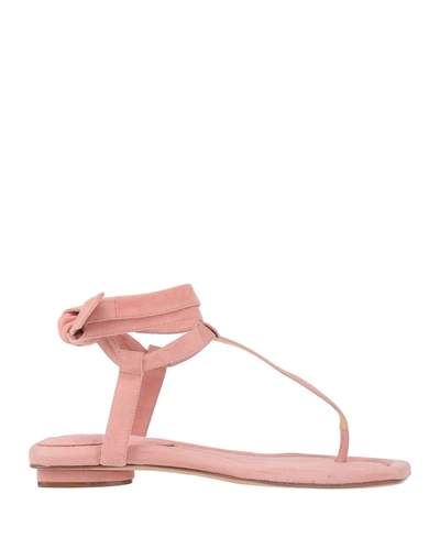Alexandre Birman Toe Strap Sandals In Pink