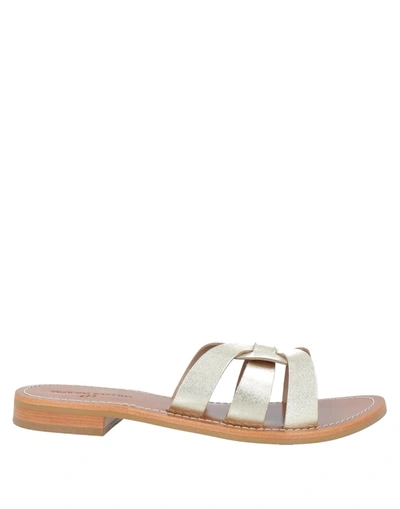 Couleur Pourpre Sandals In Grey