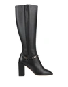 Ferragamo Knee Boots In Black