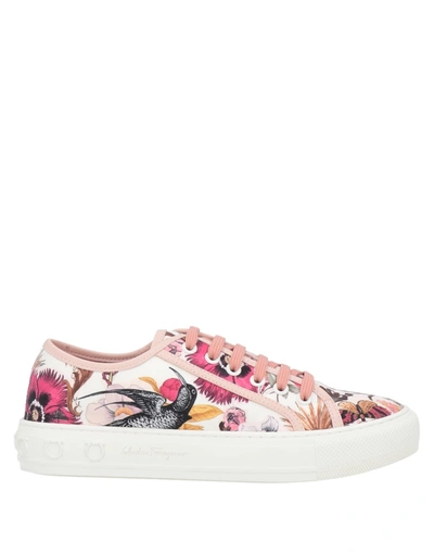 Ferragamo Sneakers In White