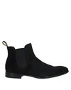 Doucal's Round-headed Short Boots In Blue
