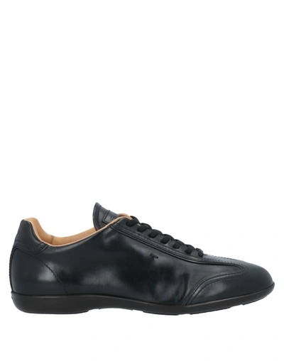 Santoni Sneakers In Black
