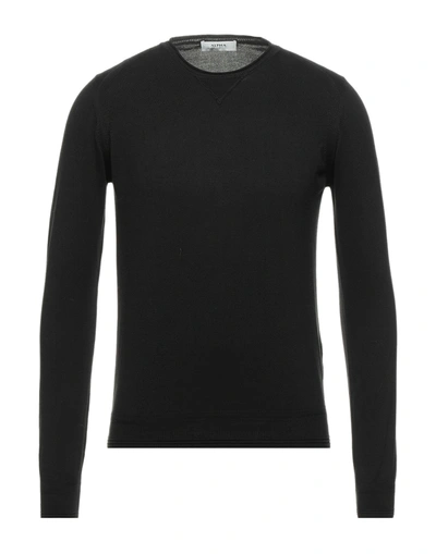 Alpha Studio Sweaters In Black