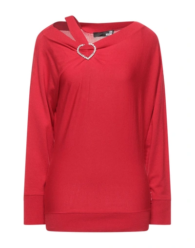 Love Moschino Sweaters In Red