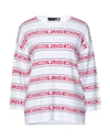 Love Moschino Jacquard-knit Sweater In White