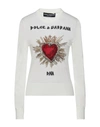 DOLCE & GABBANA DOLCE & GABBANA WOMAN SWEATER IVORY SIZE 0 VIRGIN WOOL, CASHMERE, SILK, POLYESTER, VISCOSE,14180440IL 3