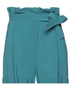 Lorena Antoniazzi Woman Shorts & Bermuda Shorts Deep Jade Size 8 Viscose, Elastane In Green