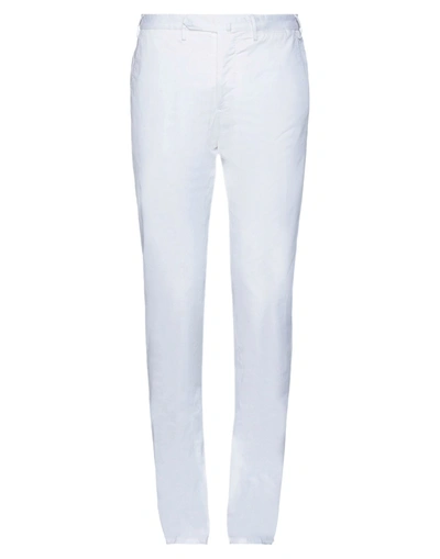 Santaniello Pants In White Cotton In White