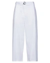 Patrizia Pepe Cropped Pants In White