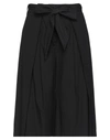 Manila Grace Cropped Pants In Black