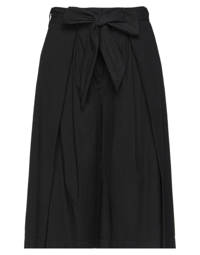 Manila Grace Cropped Pants In Black