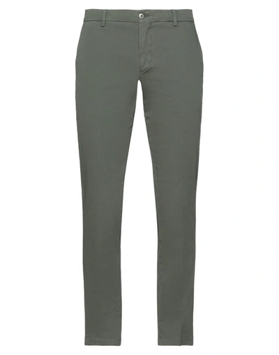 Be Able Man Pants Military Green Size 35 Cotton, Elastane In Green