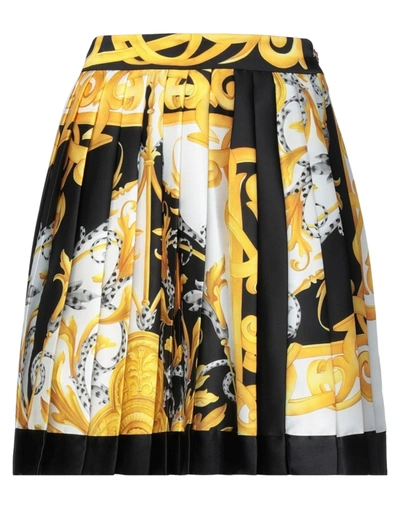 Versace Mini Skirts In Ocher