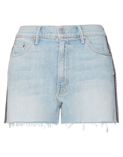 Mother Denim Shorts In Blue