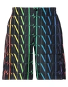 Valentino Garavani Vlnt Jersey Bermuda Shorts Men In Black
