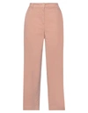 JUST IN CASE JUST IN CASE WOMAN PANTS BLUSH SIZE 6 COTTON, ELASTANE,13664384GQ 5