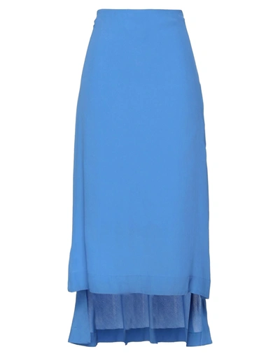 Ottod'ame Midi Skirts In Blue