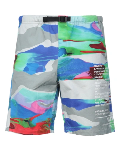Msgm Man Shorts & Bermuda Shorts Green Size 28 Cotton