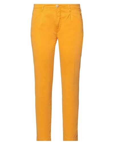 Siviglia White Pants In Ocher