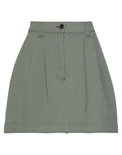 Department 5 Mini Skirts In Military Green