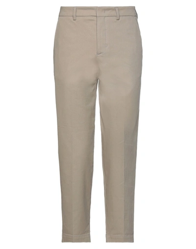 Paolo Pecora Man Pants Beige Size 38 Cotton, Elastane