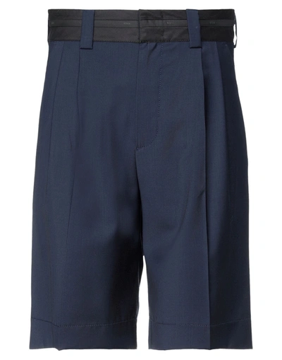 Msgm Shorts & Bermuda Shorts In Dark Blue