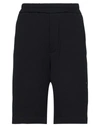 Jil Sander Elasticated-waistband Bermuda Shorts In Black