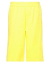 Jil Sander Man Shorts & Bermuda Shorts Yellow Size M Cotton