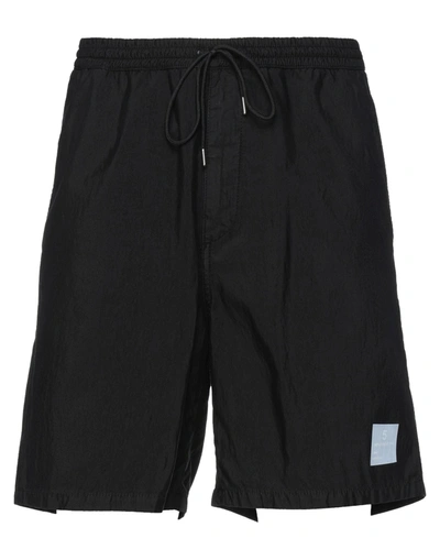 Department 5 Man Shorts & Bermuda Shorts Black Size L Cotton, Polyamide